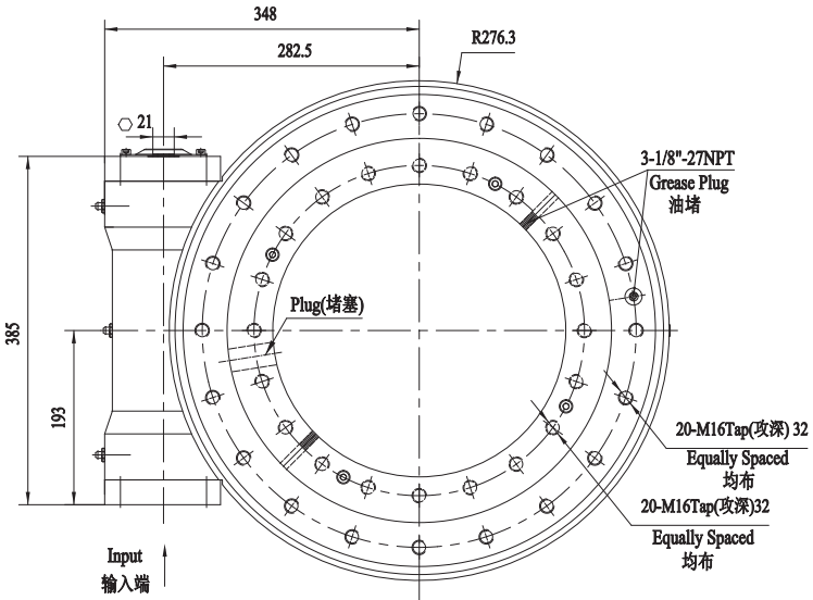 SE17&PE17回轉驅動圖紙