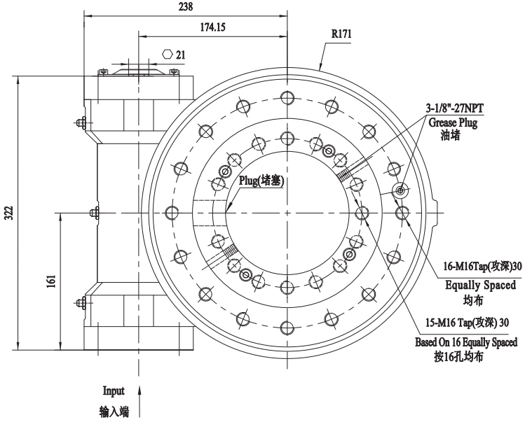 SE9&PE9回轉驅動圖紙